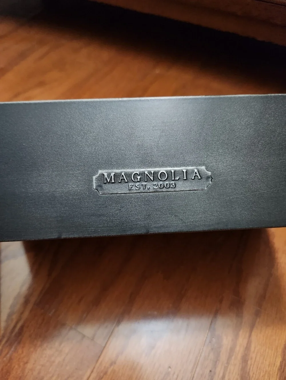 Magnolia Metal Storage Box With Lid